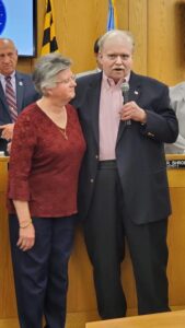 Pic Correri Accepting Harford Livingtreasure Award